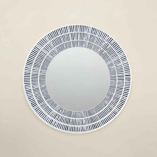 Handcrafted Bone Inlay Mirror Frame Unique Decorative Wall Mirror Frame with Intricate Bone Inlay Pattern, Ideal for Home, Living Room, Bedroom and Office Décor