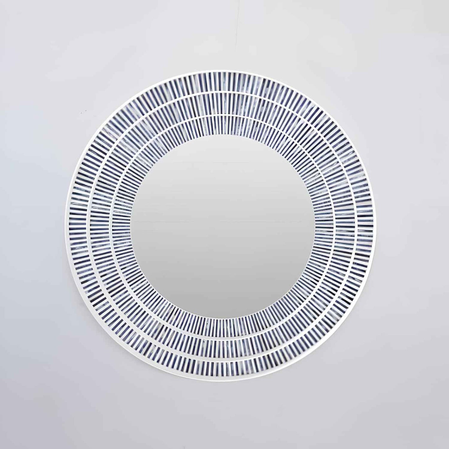 Handcrafted Bone Inlay Mirror Frame Unique Decorative Wall Mirror Frame with Intricate Bone Inlay Pattern, Ideal for Home, Living Room, Bedroom and Office Décor