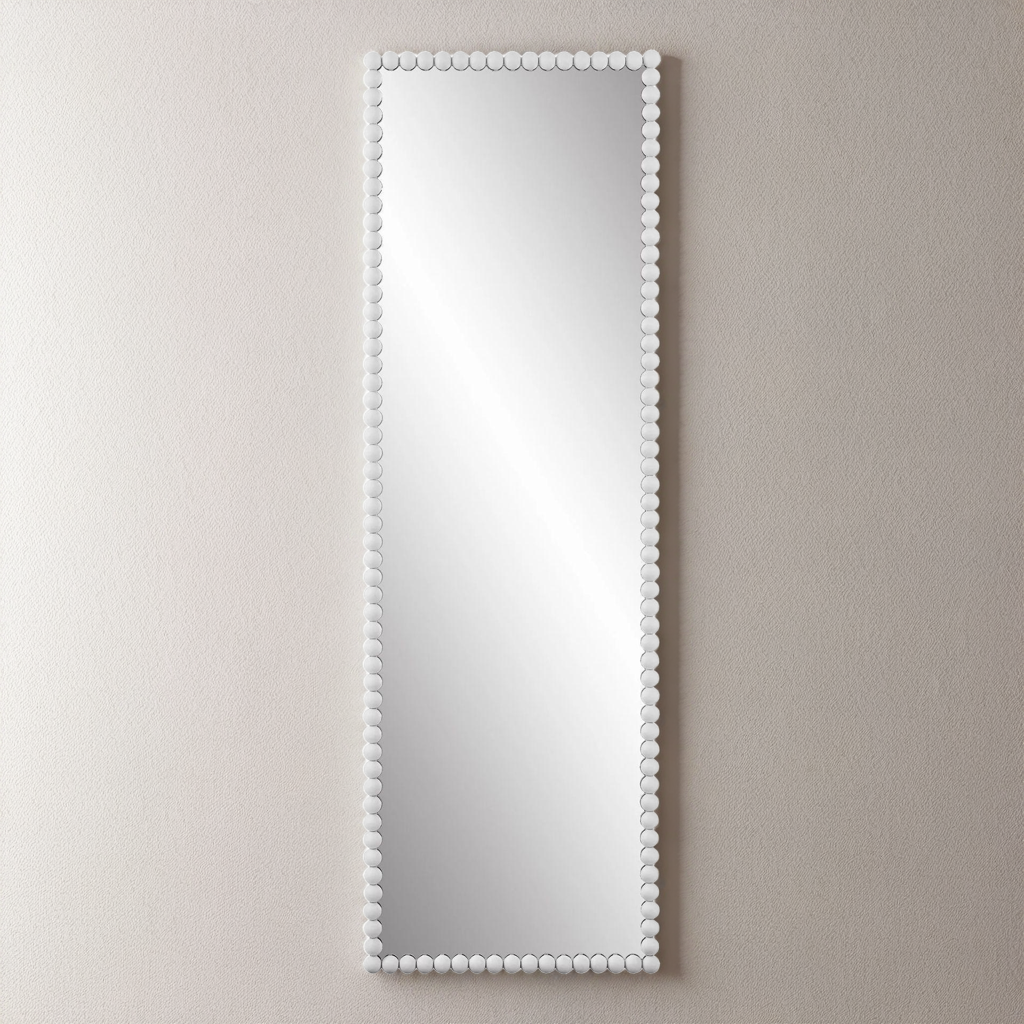 SERNA SATIN WHITE DRESSING MIRROR