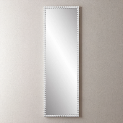 SERNA SATIN WHITE DRESSING MIRROR