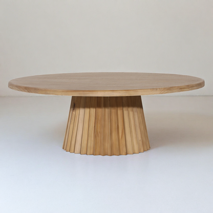 HYLAND ROUND NATURAL PINE COFFEE TABLE