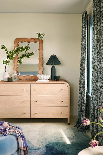 Heather field Dresser Six-Drawer Dresser | Modern dresser Chest of 6 drawers