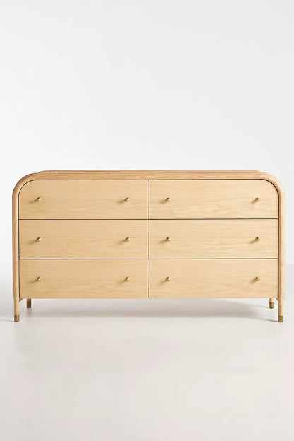 Heather field Dresser Six-Drawer Dresser | Modern dresser Chest of 6 drawers