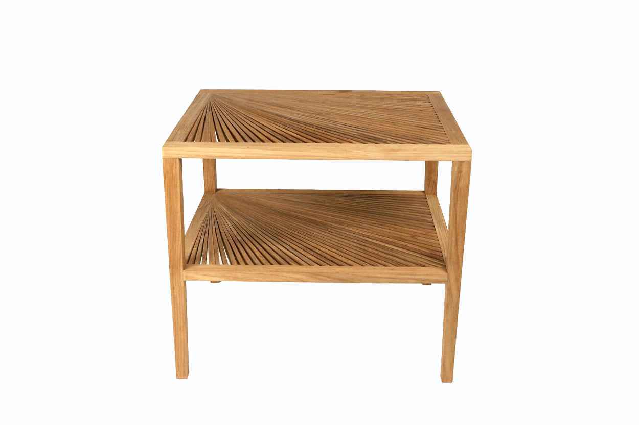 Large Fan Side Table- Natural