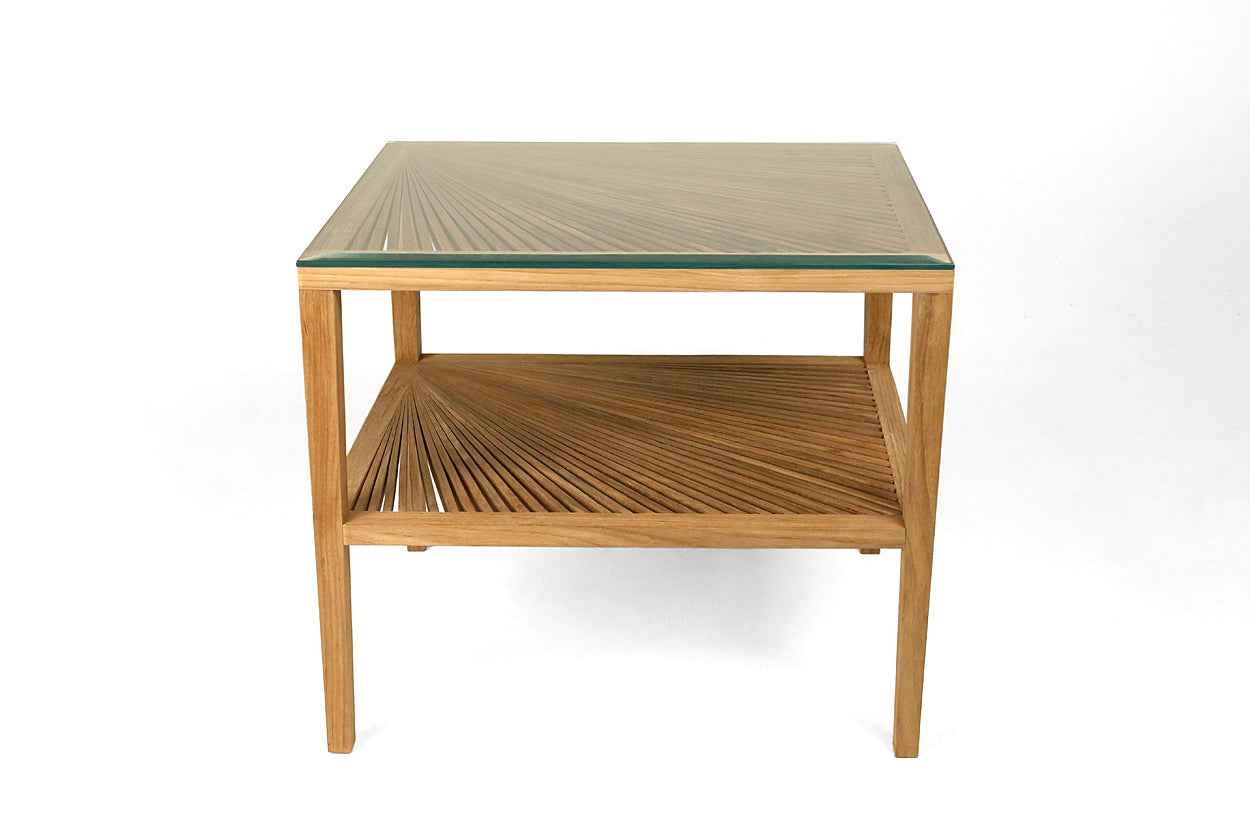 Large Fan Side Table- Natural