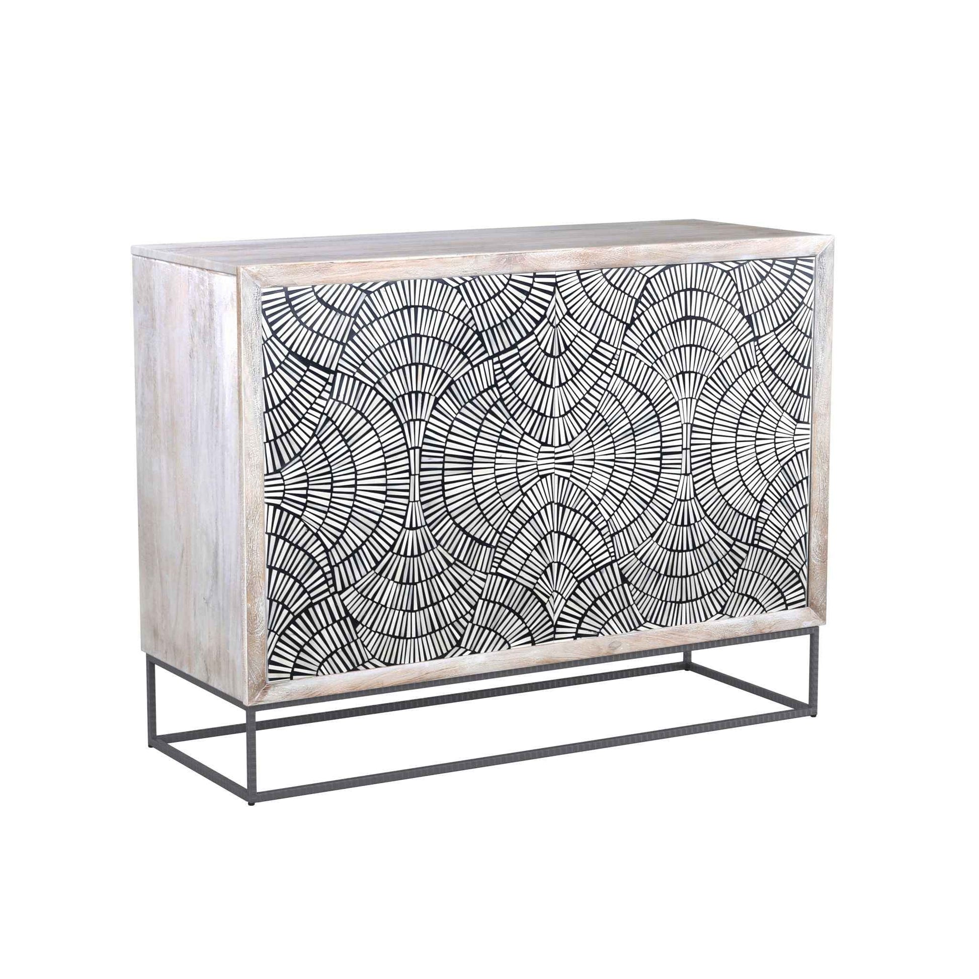 Magnolia - Bar Cabinet - Contrast Bone / White Wash Mango