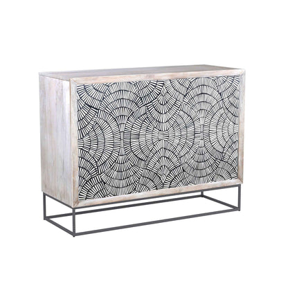 Magnolia - Bar Cabinet - Contrast Bone / White Wash Mango