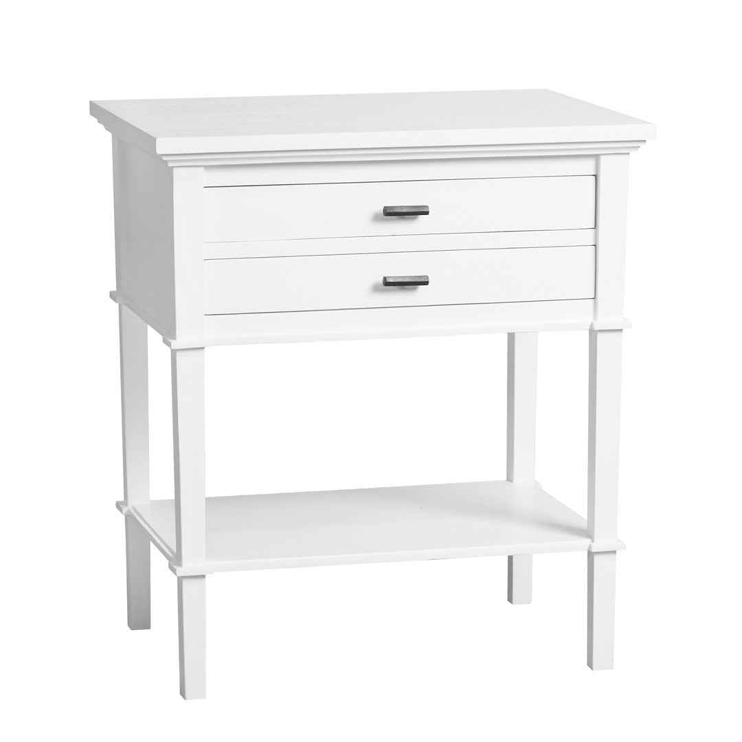 MERCHANT (BED)SIDE TABLE | WHITE | 2-DRAWER