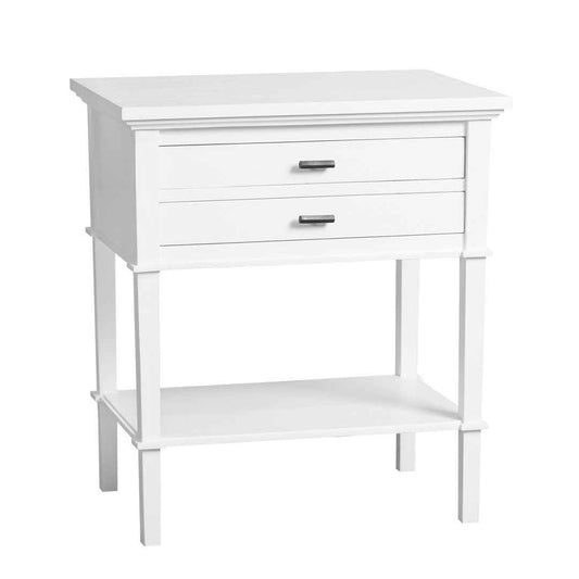 MERCHANT (BED)SIDE TABLE | WHITE | 2-DRAWER