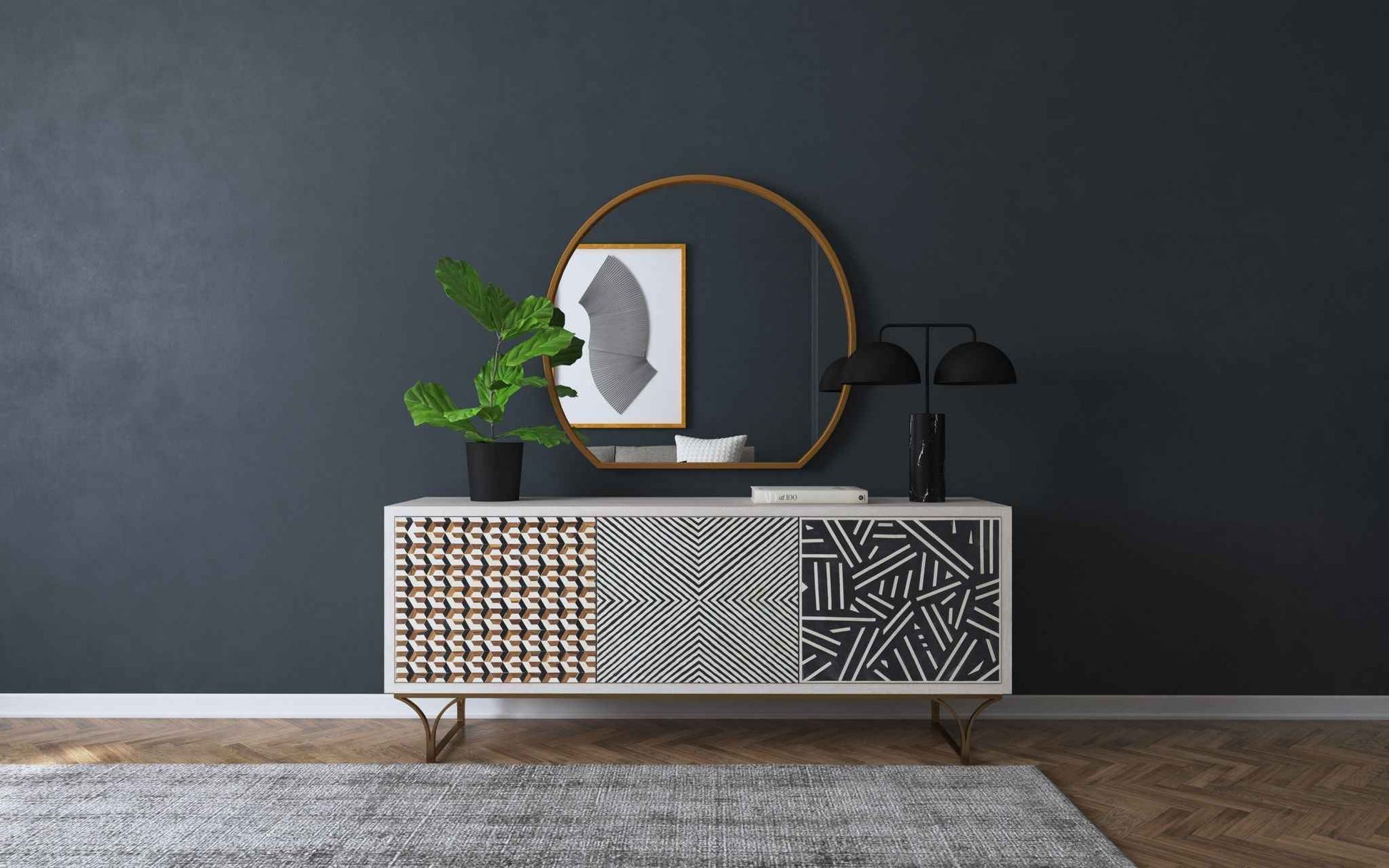 Commerce And Market - Jaiden 3-Door Credenza