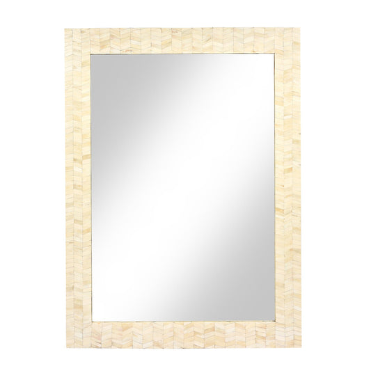 Bone Inlay Mirror Frame Handmade Decor Design Wood Frame Entryway, Hallway, Living Room, Closet Mirror