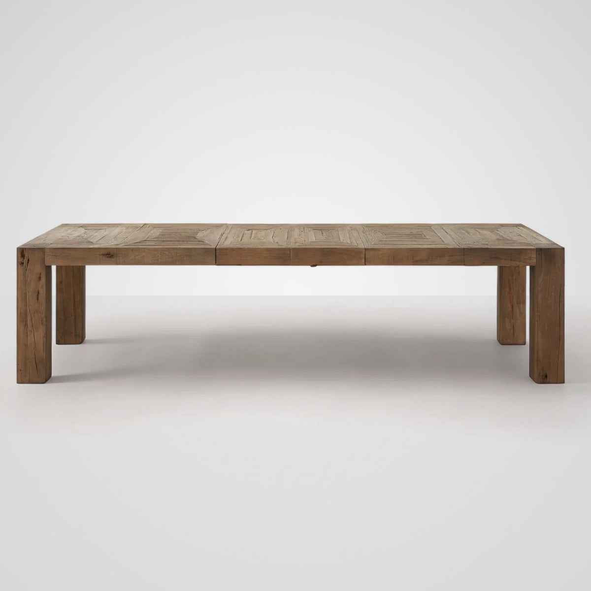 ALDAN RUSTIC OAK EXTENSION DINING TABLE
