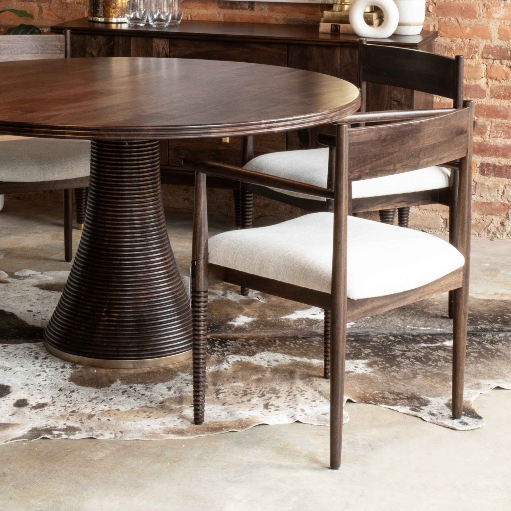 ALMA 54"RD MANGO WOOD DINING