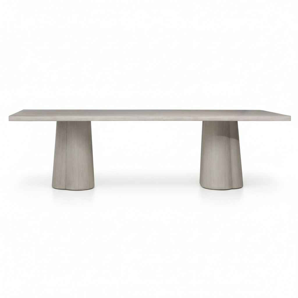 ARYA WHITEWASHED DINING TABLE