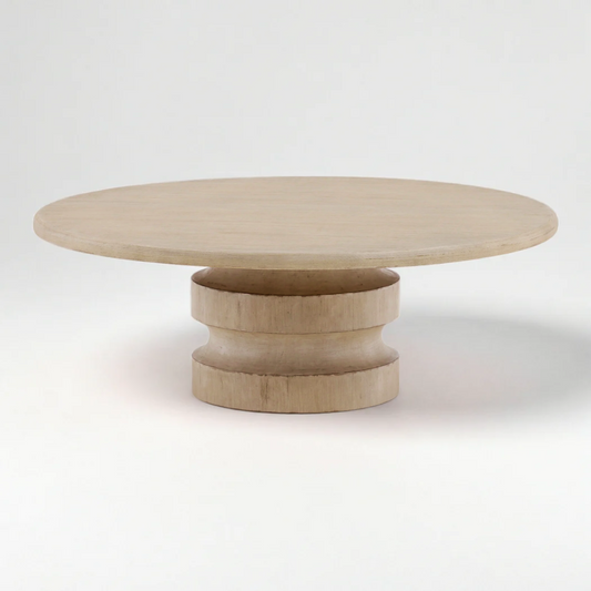ARYN LIGHT WARM WASH ROUND COFFEE TABLE