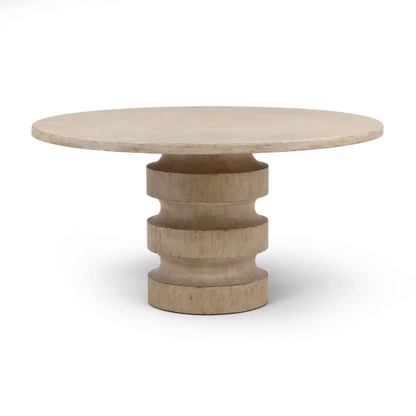 ARYN LIGHT WARM WASH ROUND DINING TABLE