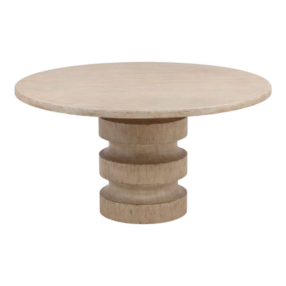 ARYN LIGHT WARM WASH ROUND DINING TABLE