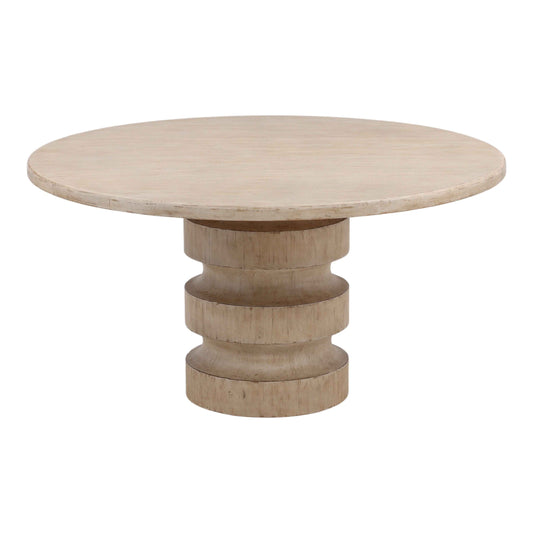 ARYN LIGHT WARM WASH ROUND DINING TABLE