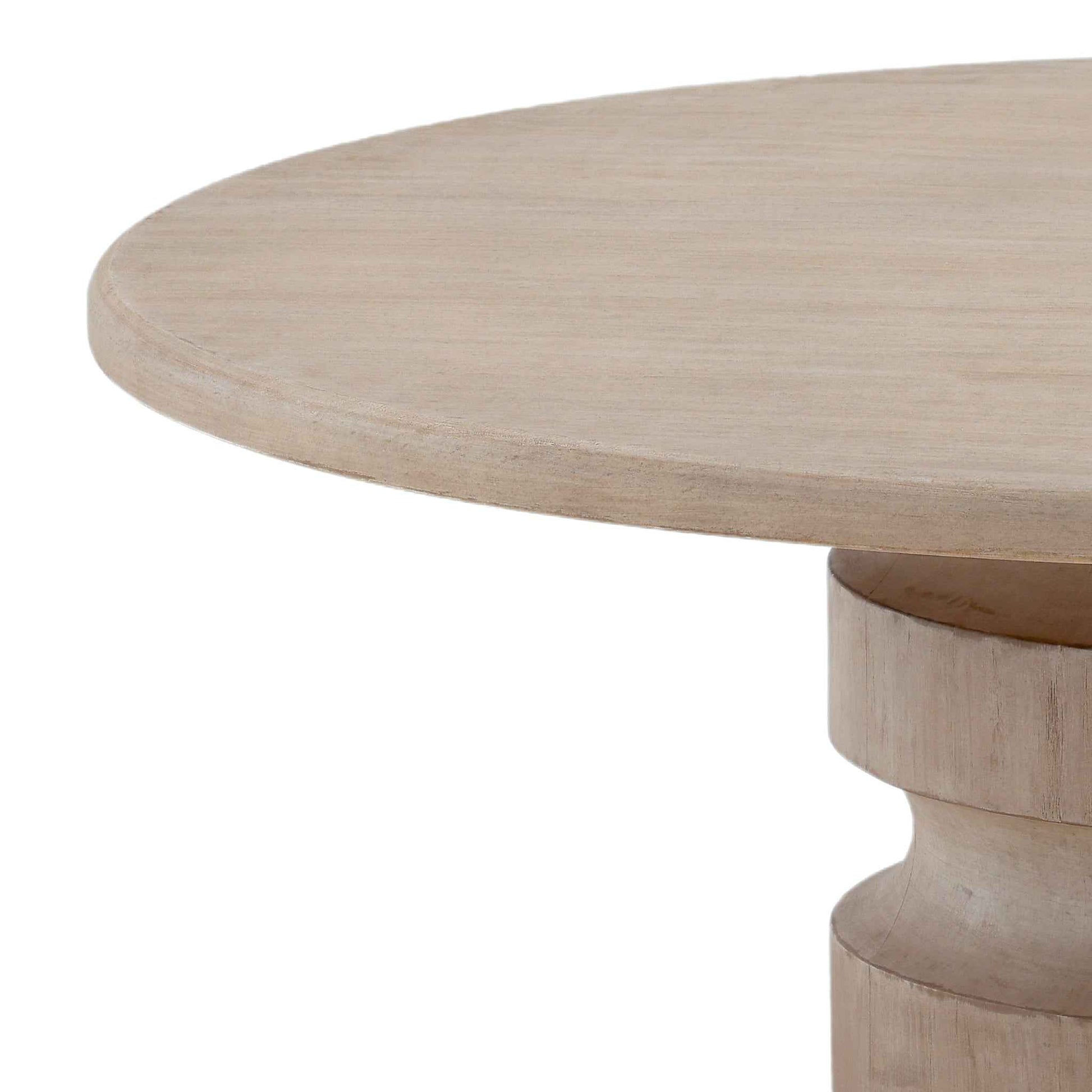 ARYN LIGHT WARM WASH ROUND COFFEE TABLE