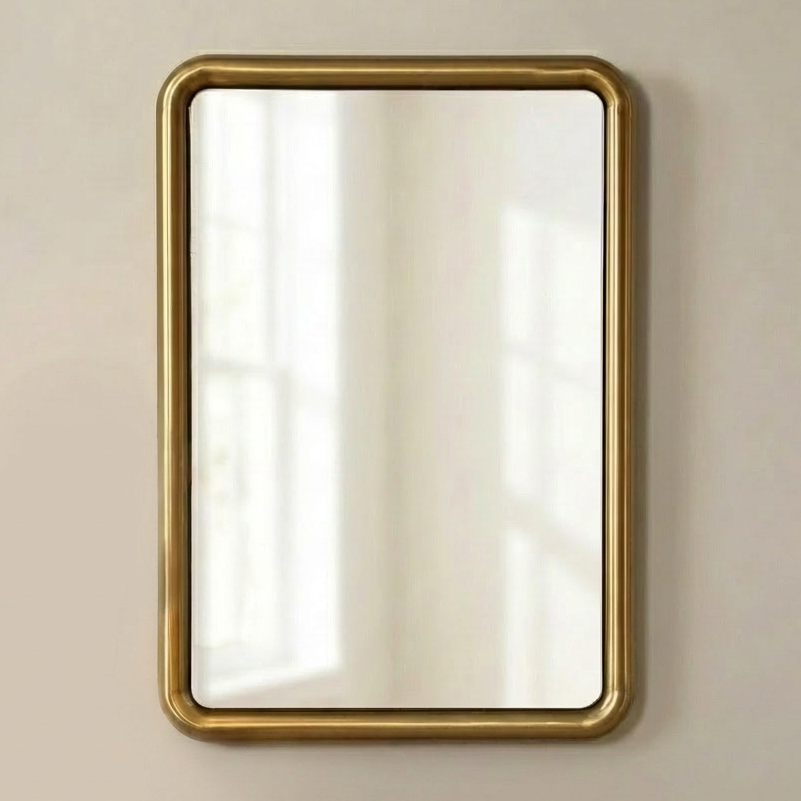 ATKINSON MODERN BRASS MIRROR