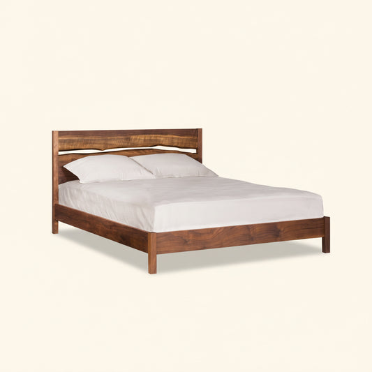 Modern Live-Edge Split Bed