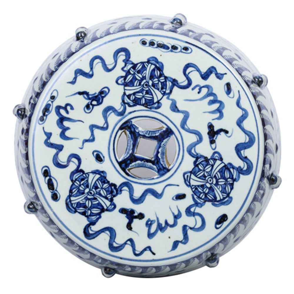 B&W Lion Garden Stool