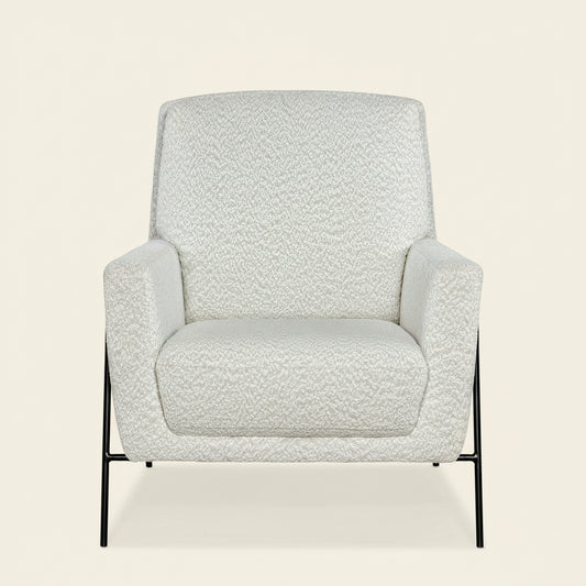 BETH CLUB CHAIR: WOODEN SNOW