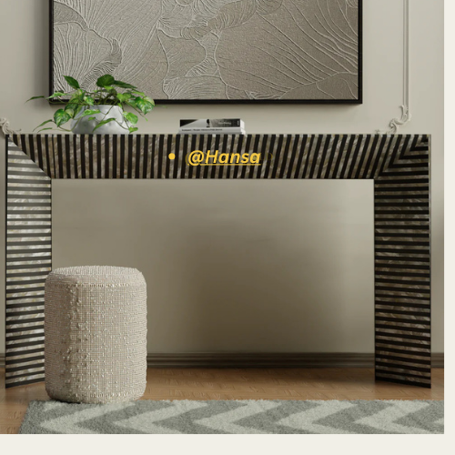 EBONY CASCADE CONSOLE- HANSA HANDICRAFTS