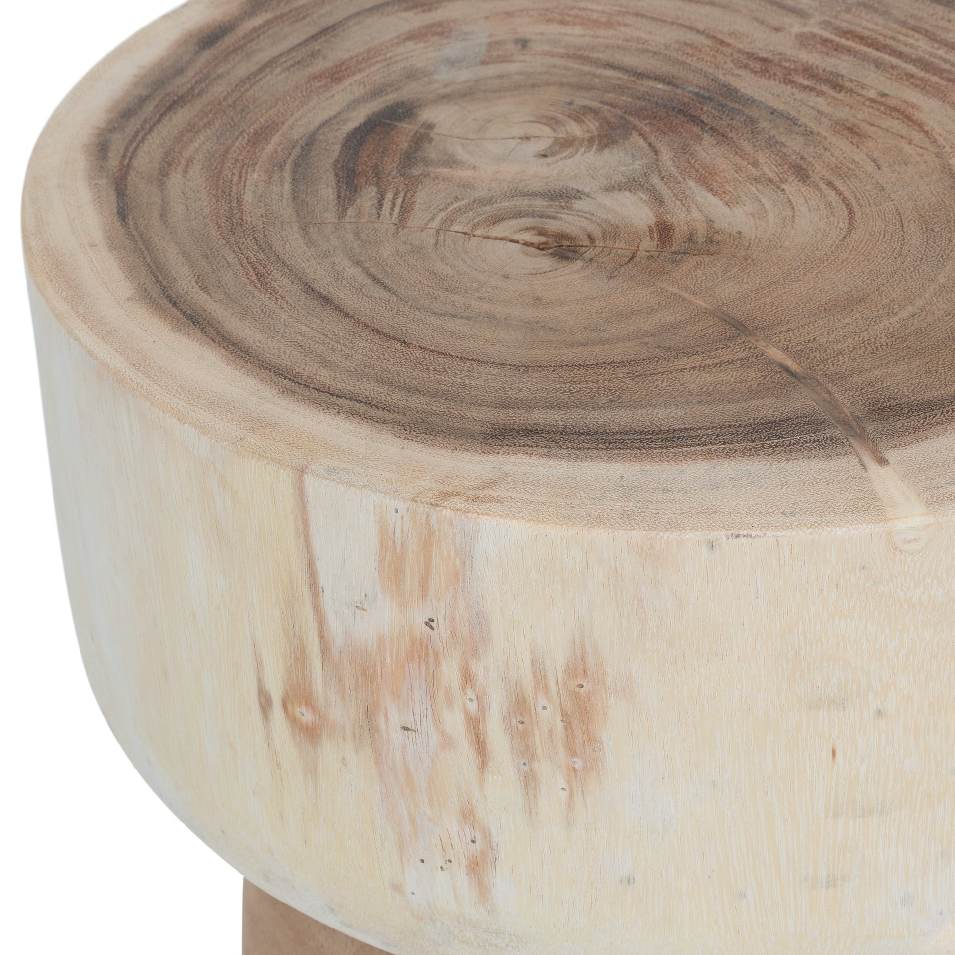 BLOK SIDE TABLE +STOOL | NATURAL