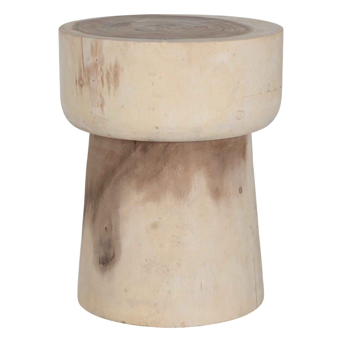 BLOK SIDE TABLE +STOOL | NATURAL