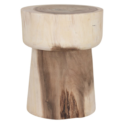 BLOK SIDE TABLE +STOOL | NATURAL