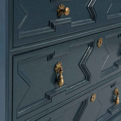 Navy Bordeaux Chest of Drawers