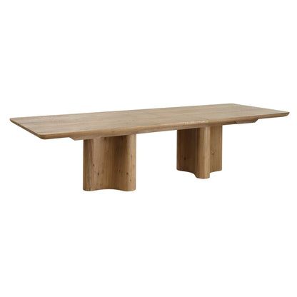 CECELIA RUSTIC OAK EXTENSION DINING TABLE