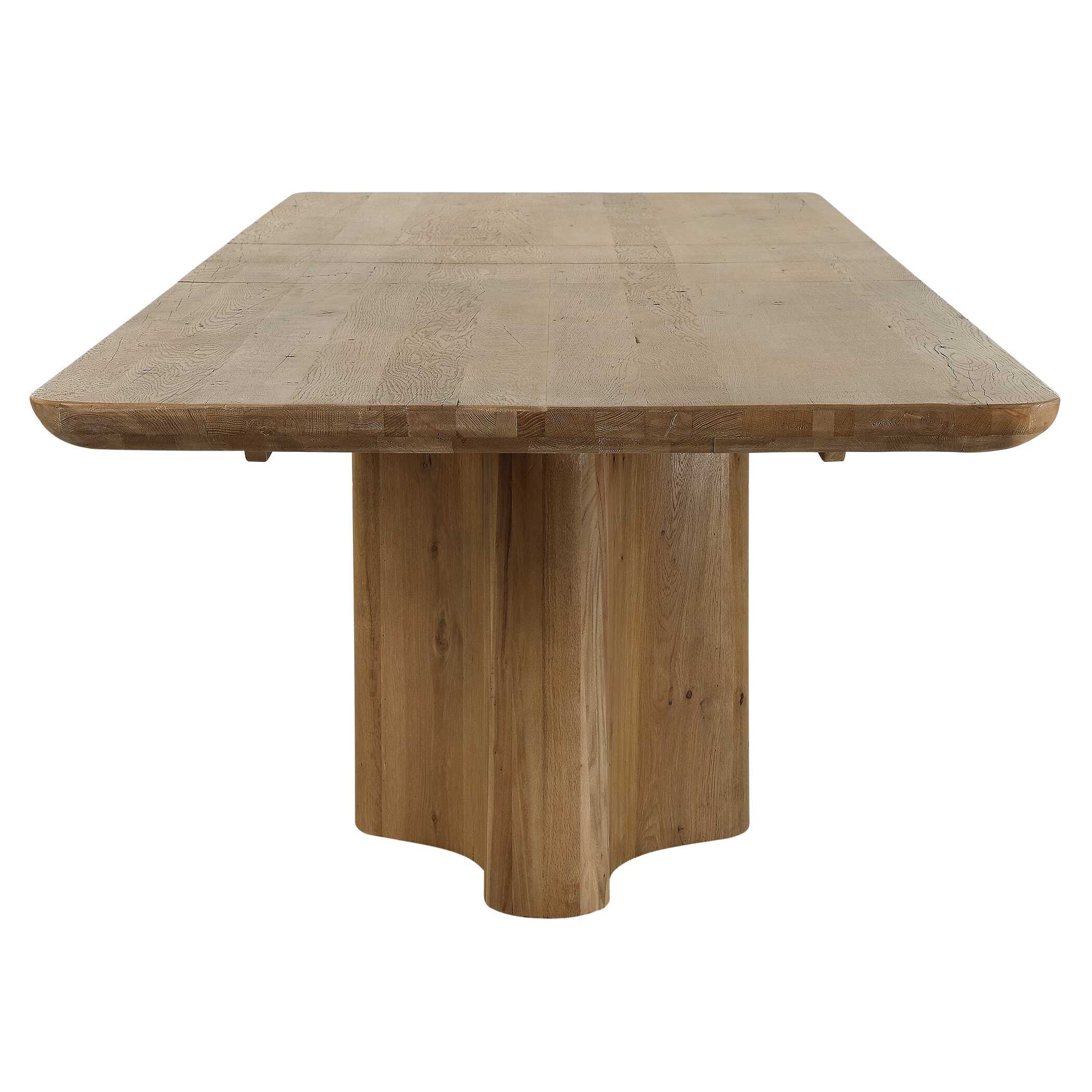 CECELIA RUSTIC OAK EXTENSION DINING TABLE