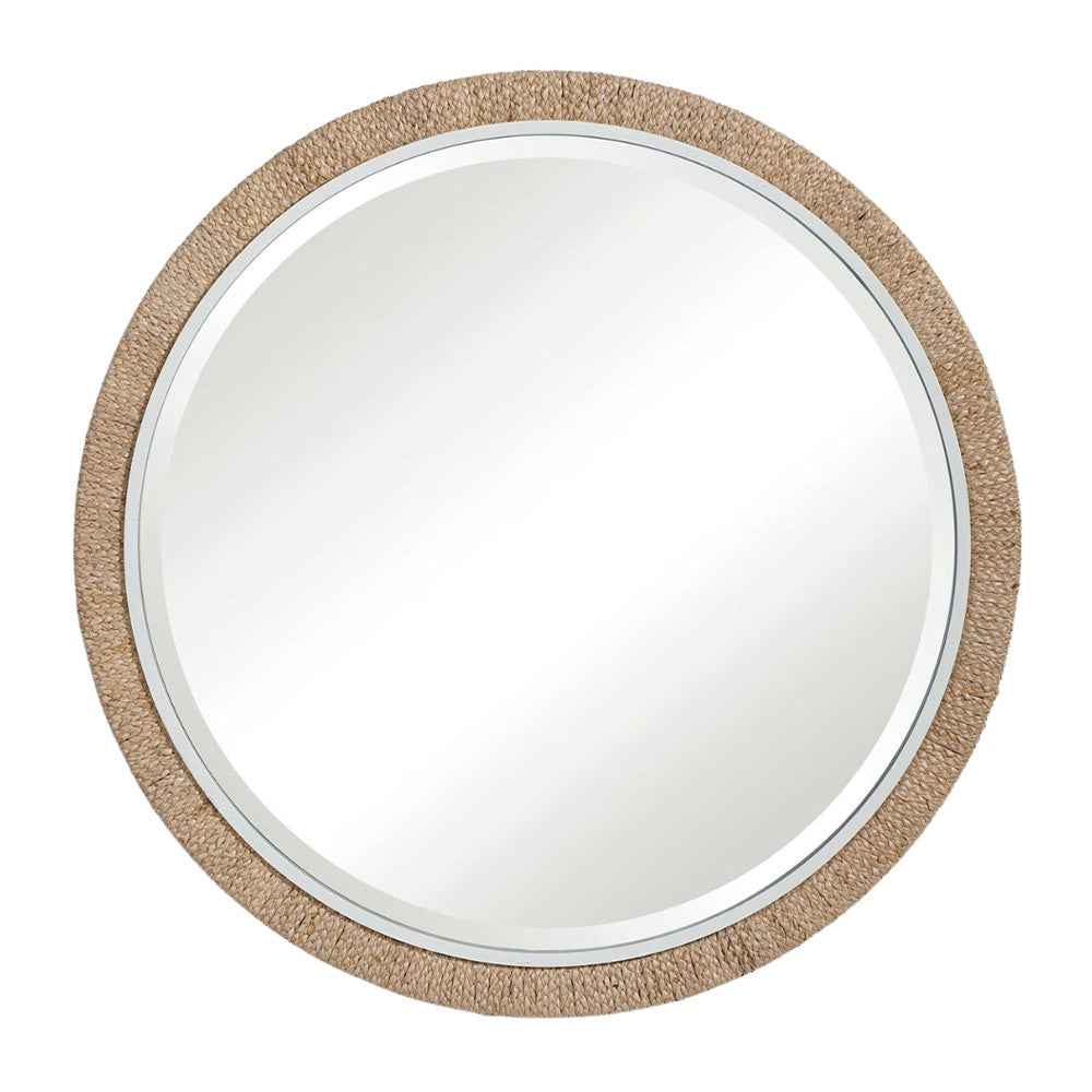 Carbet Woven Round Mirror