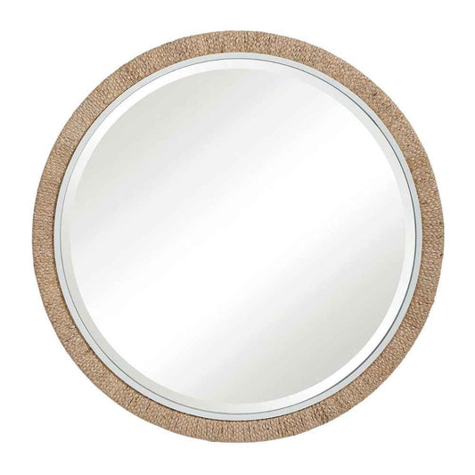 Carbet Woven Round Mirror
