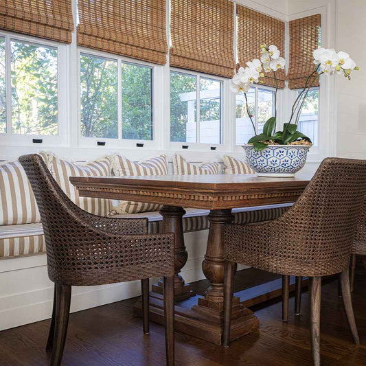 Classic Weave Dark Rattan Dining Chair