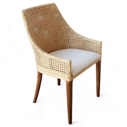 Classic Weave Natural Rattan Dining Chair