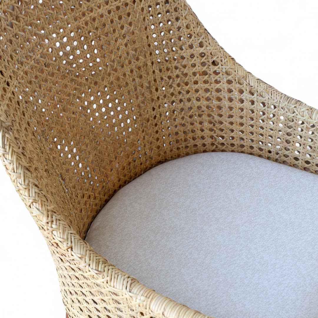 Classic Weave Natural Rattan Dining Chair