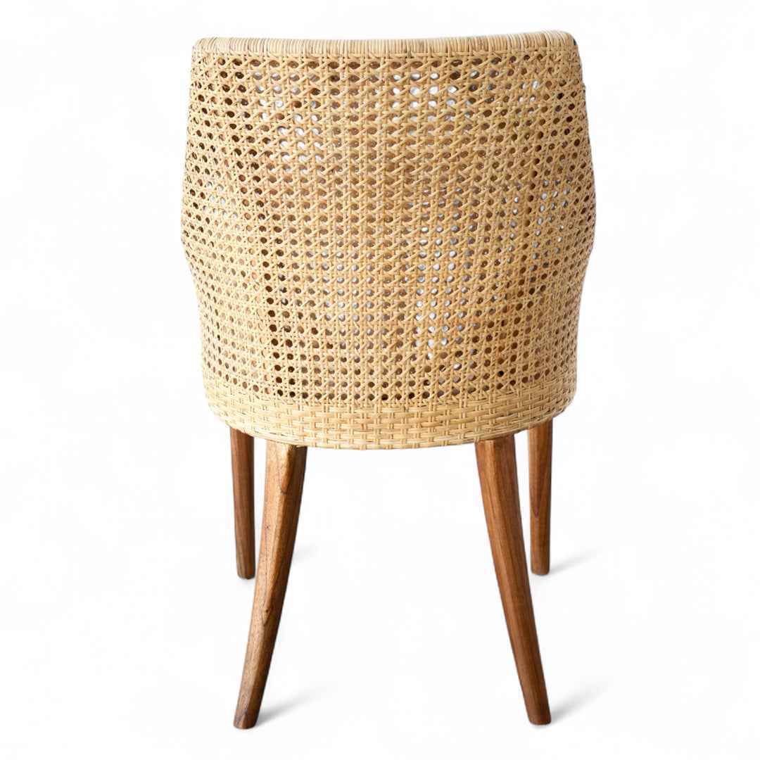Classic Weave Natural Rattan Dining Chair