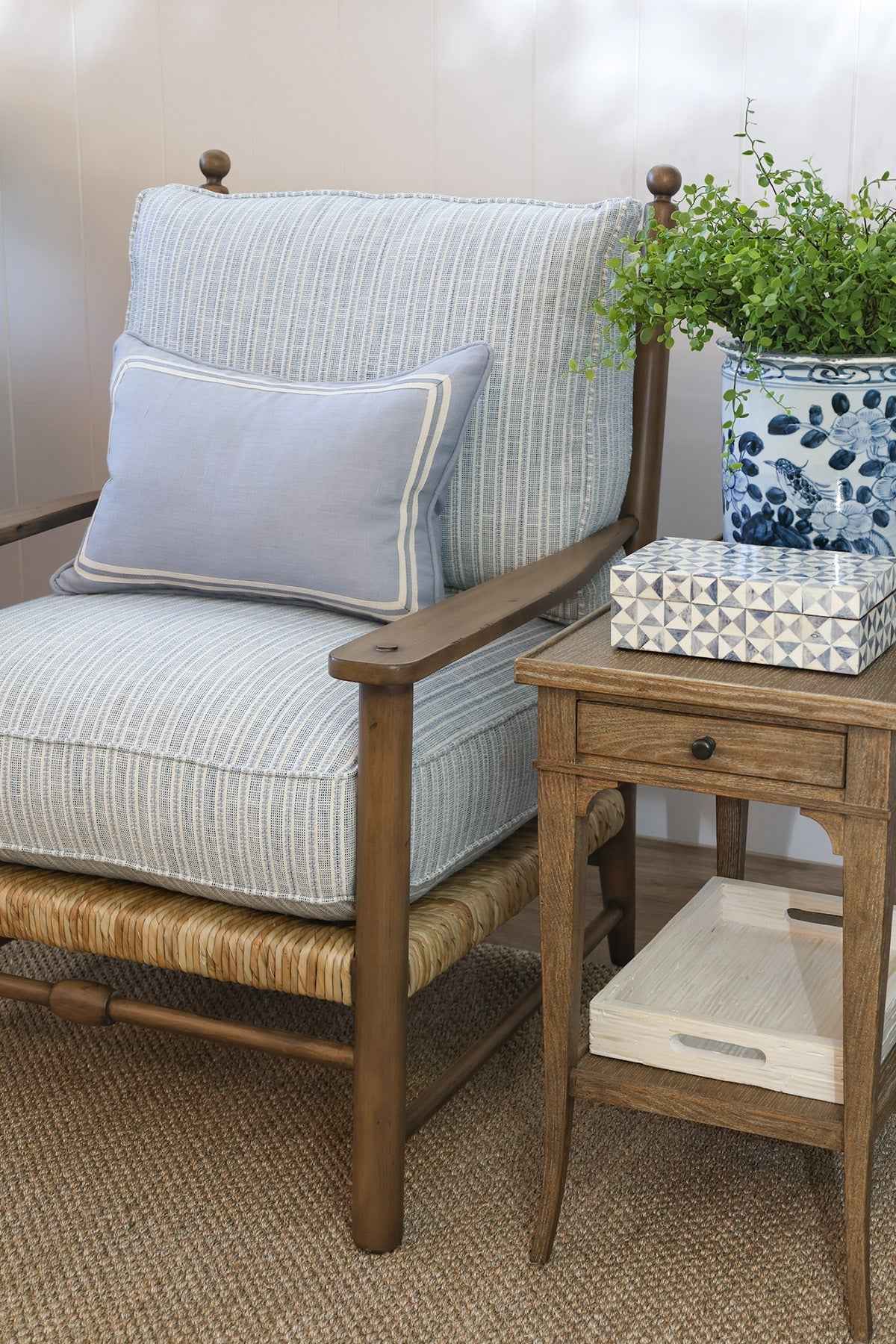 Cove Striped Armchair