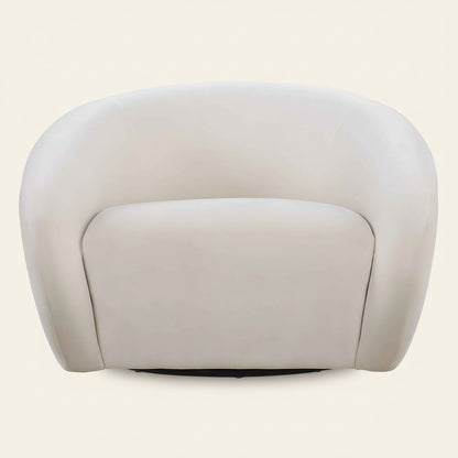 DESOTO VELVET UPHOLSTERED SWIVEL CHAIR