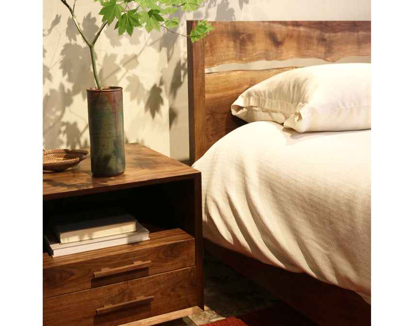 Modern Live-Edge Split Bed