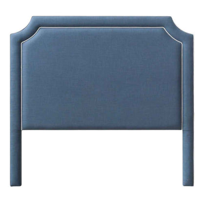 Darcy Bedhead - Coastal Blue With Piping Detail