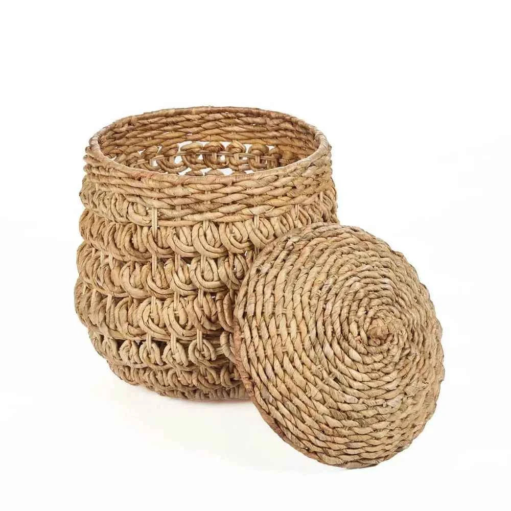 TARAJIH BASKET WITH LID | 2 SIZES | NATURAL