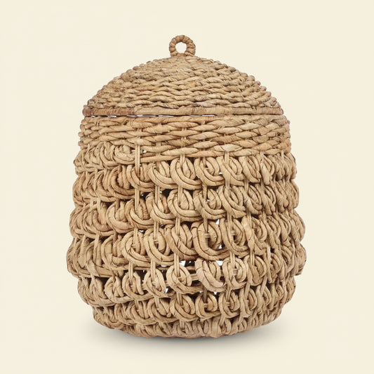 TARAJIH BASKET WITH LID | 2 SIZES | NATURAL