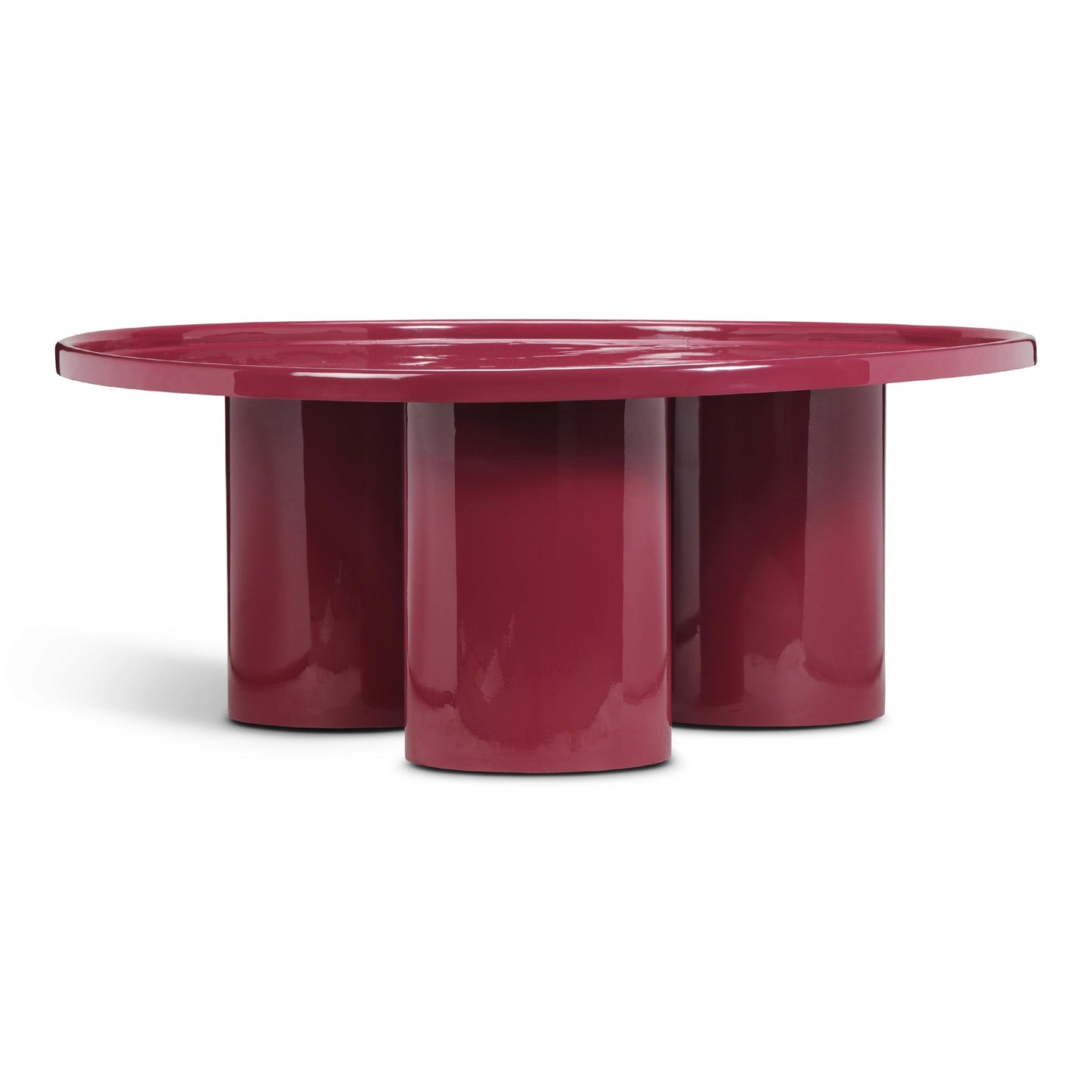 Maroon Red Modern Coffee Table