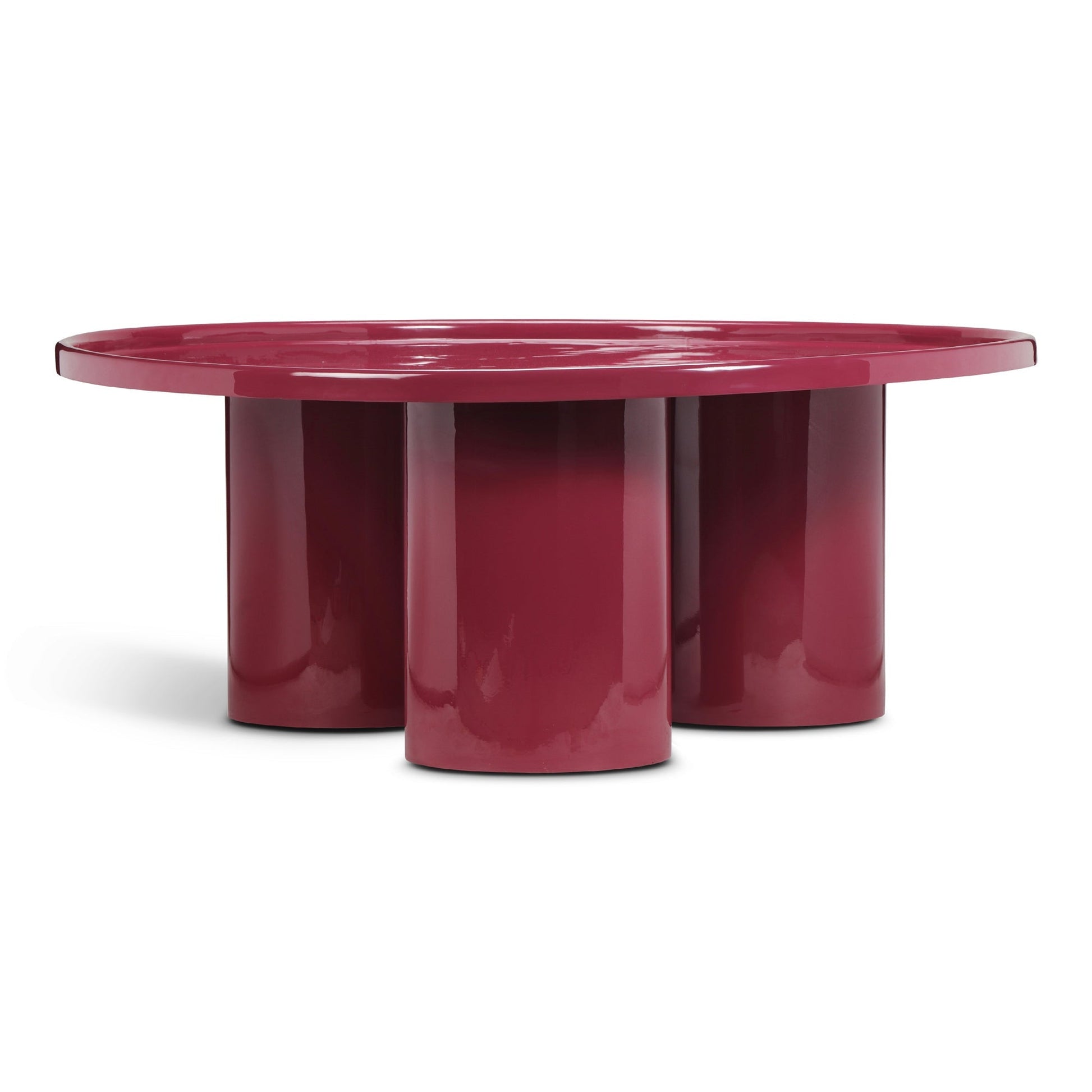 Maroon Red Modern Coffee Table