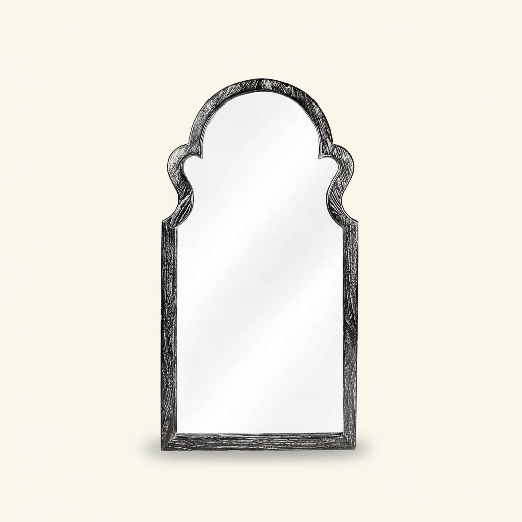 Modern Ethnic Mirror - Cerused Style