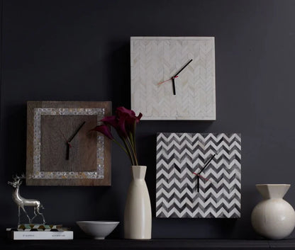 Mother of Pearl Inlay Wall Clock
